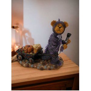Boyds Bear Bearstone Halloween Fall Decor Rex Bearsley…Haulin’ A Night’s Work